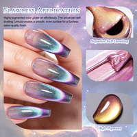 Nouveau Kit de Gel Holographique 9D Effet Œil de Chat Tendance, Gel UV Magnétique Double Lumière pour Ongles, Sans HEMA, Usage Professionnel en Salon, Marque Privée OEM