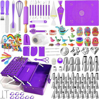 Fournitures pour la pâtisserie, 488 pièces, kits de décoration de gâteaux avec boîte de rangement pour débutants