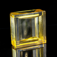 Briques en cristal colorées Bricks150 * 150*50mm carrés en cristal personnalisés par usine