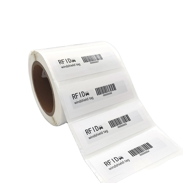 Long Range RFID Vehicle Label Alien H9 9654 UHF Windshield Tag for Car Parking