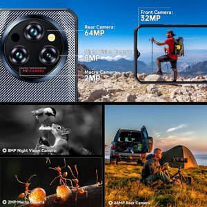Brand New Original Oukitel wp35 Pro điện thoại gồ ghề 6.6 "FHD + 12GB + 512GB 32MP + 64mp 11000mAh Dual Sim <span class=keywords><strong>Android</strong></span> <span class=keywords><strong>Rugged</strong></span> điện thoại di động <span class=keywords><strong>NFC</strong></span> - Product Image 5
