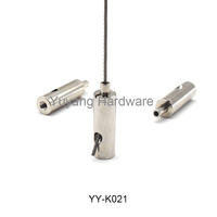 Prix usine connecteur de système de suspension de lumière led de haute qualité pince à câble en acier pince à câble en laiton