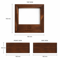 Boîte à chocolats de luxe en bois MDF à 36 compartiments, gravée au laser, avec jointure naturelle et fermoir métallique, pour confiseries