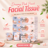 Papier toilette doux de haute qualité en pâte de bois vierge, mini, pour le visage, format poche
