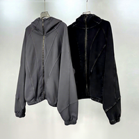 BRLOOTE Sweat à capuche d'hiver personnalisé effet vieilli Streetwear Coupe ample Impression numérique unie Non-tissé 100% Coton Coupe-vent