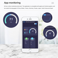 Testeur de qualité de l'eau WiFi PH/EC/Thermomètre, conductivité 0-19k Us/cm, température 0-50C, intelligent, sans fil, application en ligne, télécommande