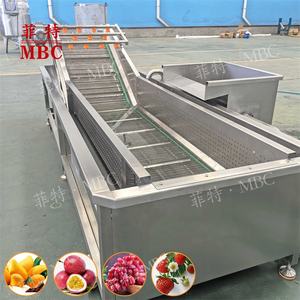 Machine à laver automatique <span class=keywords><strong>de</strong></span> nettoyage des fruits <span class=keywords><strong>de</strong></span> la passion Mangue FIG Kiwi Laveuse à bulles <span class=keywords><strong>de</strong></span> fruits d'occasion en usine - Product Image 1