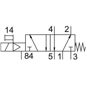 Vanne solénoïde Festo JMFH/MFH-MLH-5-1/8-B, port 1/4 po, commande AC 230 V - Product Image 3