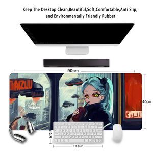 แผ่นรองเมาส์อนิเมะรูปทรงสี่เหลี่ยมผืนผ้า EVA 700x300x4 มม. สไตล์ไซเบอร์พังก์ สำหรับคอมพิวเตอร์และแล็ปท็อป - Product Image 2