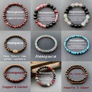 Éxito de Ventas Transfronterizo: Amuleto Unisex de Piedra Natural TK Trendy con Ópalo, Ojo de Tigre, Lapislázuli y Bola de Cristal Lampwork, Regalo - Product Image 2