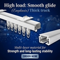Rail de rideau électrique SZMYQ Tuya avec commande vocale Alexa/Google, compatible maison intelligente, moderne, pour bureau, taille de rail personnalisable
