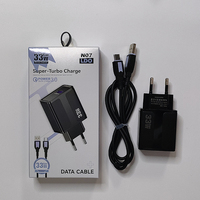Produk Baru 2024 2IN1 Charger USB QC3.0 Pengisian Cepat Dengan Kabel Micro Type C untuk Ponsel Android iPhone