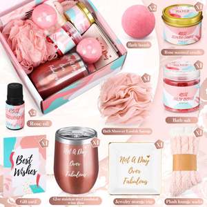 ชุดของขวัญอาบน้ำสำหรับเด็กผู้หญิงเทียนสำหรับอาบน้ำสบู่สบู่สปาสำหรับวันคริสมาสต์ธุรกิจวันเกิดงานแต่งงานชุดของขวัญวันวาเลนไทน์ปีใหม่/ - Product Image 3