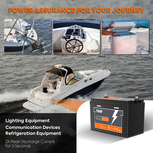 PowMr Batería recargable de iones de litio de 100AH 12,8 V <span class=keywords><strong>Serie</strong></span> de soporte <span class=keywords><strong>y</strong></span> batería paralela LiFePO4 - Product Image 6