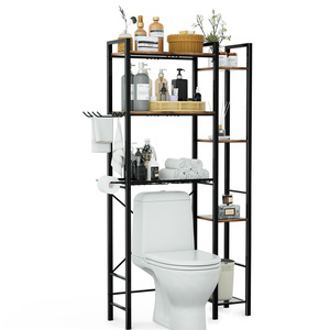 Tủ đựng đồ 3 tầng trên bồn cầu, kệ nhà tắm bền chắc phía trên bồn cầu có giá để đồ bên hông - Product Image 1