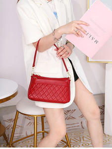 Sac à bandoulière pour femmes en cuir de vache véritable, motif géométrique en diamant, sac à main tendance, sac à bandoulière pour femmes - Product Image 4