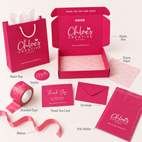 Boîtes cadeaux en papier rose vif personnalisées, cartons en carton ondulé résistant, boîtes d'expédition pour cosmétiques, boîtes d'expédition pour vêtements