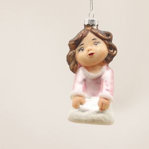 Adornos Colgantes de Cristal Soplado en Forma de Corazón para Árbol de Navidad, Diseño Personalizado Hecho a Mano para Decoración de Fiestas - Product Image 3