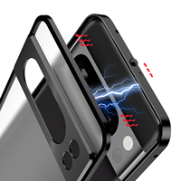 Coque de téléphone détachable avec bordure métallique premium pour Google Pixel 10 9 8 Pro, coque de protection anti-chute pour Google Pixel 7 7A