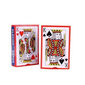 Jeu de poker pliable imperméable 57x87mm, 54 cartes en PVC, jeu de poker King Deck, jeu de société de divertissement pour adultes <span class=keywords><strong>Soha</strong></span> Bridge - Product Image 1