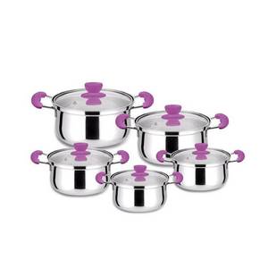 Juego de Utensilios de Cocina de Acero Inoxidable, 10 Piezas, Olla, Cacerola, Sartén Antiadherente, Baratos, para el Hogar y la Cocina - Product Image 5