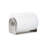Rouleau de porte coulissante en acier inoxydable 201 avec poulie en nylon, diamètre 40 mm, épaisseur 50 mm, rail de guidage de positionnement de porte