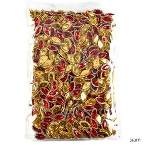 OLeeya 200 pièces de strass en verre œil de cheval dorés brillants à base griffe, pierres à coudre étincelantes pour bijoux DIY, boucles d'oreilles et pendentifs - Product Image 6