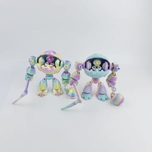 Juego de juguetes robot DIY, kit de montaje de plástico de 15 cm con calavera y guadaña, decoración de Halloween para niños de 8 a 13 años - Product Image 4