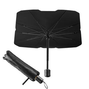 Pare-soleil d'été pour voiture avec protection solaire monobloc télescopique et pliable et thermo-isolante <span class=keywords><strong>Parasol</strong></span> pour voiture cool avec impression de logo personnalisable - Product Image 6