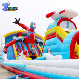 Parco Divertimenti Gonfiabile Personalizzato con Percorso a Ostacoli, Grande Castello Gonfiabile e Area Giochi Gonfiabile - Product Image 6