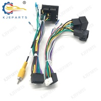 Adaptateur 16 broches 42 broches pour autoradio Android avec décodeur CAN Bus, câble USB et câble vidéo RCA pour caméra de recul pour Peugeot 307