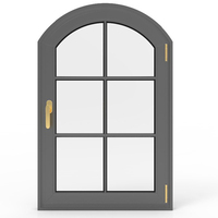 Ventana de Aluminio con Doble Vidrio Insonorizado y Marco Arqueado