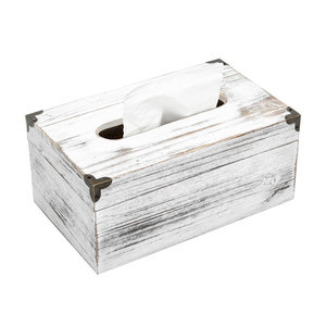 old wooden plain face bracket tissue napkin box cover is suitable for bathroom living room dining