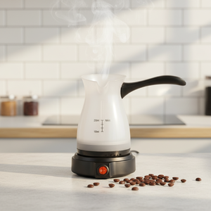 <span class=keywords><strong>Machine</strong></span> à <span class=keywords><strong>café</strong></span> semi-automatique Ronda Turkish Sand, capacité 250 ml, électrique, plastique, design moderne, pour usage domestique - Product Image 2