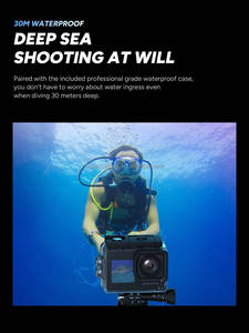 Cámara Deportiva Sumergible Sj4000 4k con Doble Pantalla y Estabilización, con <span class=keywords><strong>Zoom</strong></span> 5x para Ciclismo, Buceo y Vlogs - Product Image 5