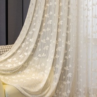 Voilage translucide blanc pour fenêtre de lucarne, style américain, simple et moderne, en gaze, avec dentelle filtrante la lumière, pour la vente en gros