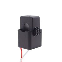 Transformateur de courant à noyau divisé CTF16T-100A/40mA avec fils de connexion, utilisé pour la rénovation ou la surveillance électrique.
