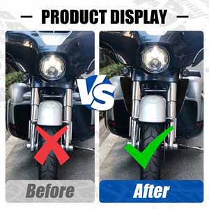 Déflecteurs de vent universels pour fourche avant, compatibles avec la plupart des motos <span class=keywords><strong>Harley</strong></span> <span class=keywords><strong>Davidson</strong></span> Touring - Compatibles avec Street Glide - Product Image 5