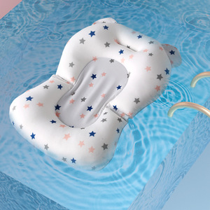 Baby Bath Mat With Non Slip <b>Frame</b> For Newborn Bathing Support <b>Floating</b> Mesh Net In Bathtub - Product Image 2