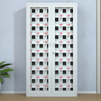Gabinete de carga de teléfono de metal de acero inoxidable de 60 puertas Casillero de teléfono móvil para uso escolar, gimnasio, hospital, hotel