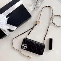 Étui-Portefeuille Personnalisé en Cuir PU pour iPhone, Sac à Bandoulière Élégant pour Femmes avec Porte-Cartes