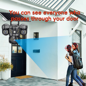 Cámara de Seguridad IP V380 Pro 15MP con Triple Lente, 4G, <span class=keywords><strong>Solar</strong></span>, PTZ, WiFi, Visión Nocturna en Color, Exterior, Impermeable, Audio Bidireccional - Product Image 4
