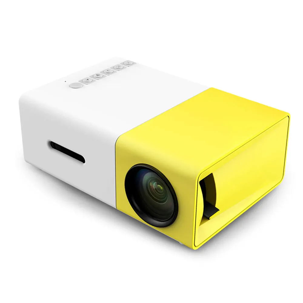 Yinzam Tragbarer YG300 Günstiger Mini-Projektor für Kinder zu Hause Smart Pocket Cinema Video Proyector YG-300 PRO 3000 LUX 1080p Beamer