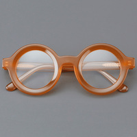 Montures rondes épaisses en acétate |   Lunettes de soleil vintage et audacieuses à motifs patchwork pour adultes, écologiques