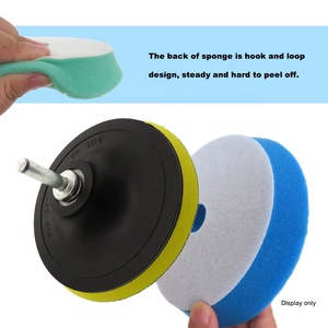 Tampons de polissage en mousse à double action de 145 mm, crochet et boucle, éponge hexagonale, tampons orbitaux DA/RO, tampons de polissage standard pour le polissage de voitures - Product Image 4