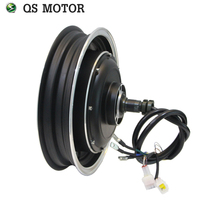 Kit de conversion de moto électrique avec moteur de moyeu BLDC à arbre unique QS 12 pouces 2000W 260 V4 35H 72V 70KPH