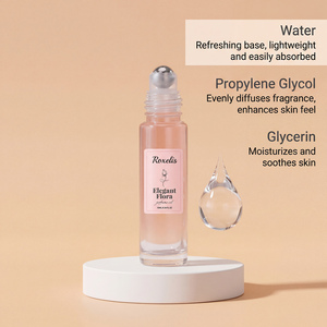 Perfume en aceite roll-on de 10 ml para mujer, aroma floral de rosa elegante, fragancia mini portátil de bolsillo para viajes, para uso diario y <span class=keywords><strong>citas</strong></span>. - Product Image 3