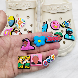 Dijes de PVC al por Mayor para Zapatos, Populares de Raperos como Igor, <span class=keywords><strong>Anuel</strong></span> AA, Tupac, Diseñadores y Artistas - Product Image 4