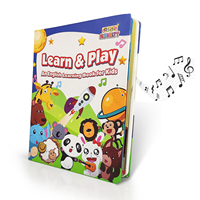Livre sonore rechargeable, livre parlant avec 100 animaux et 100 mots pour l'apprentissage du vocabulaire et de la parole, livres sonores pour les tout-petits