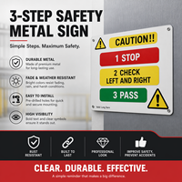 Panneaux d'avertissement métalliques personnalisés avec logo, panneau de sécurité en aluminium, plaque de précaution industrielle bilingue chinois-anglais pour l'utilisation des machines